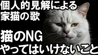 【AI MV】個人的見解による家猫の歌　猫のNG やってはいけないこと